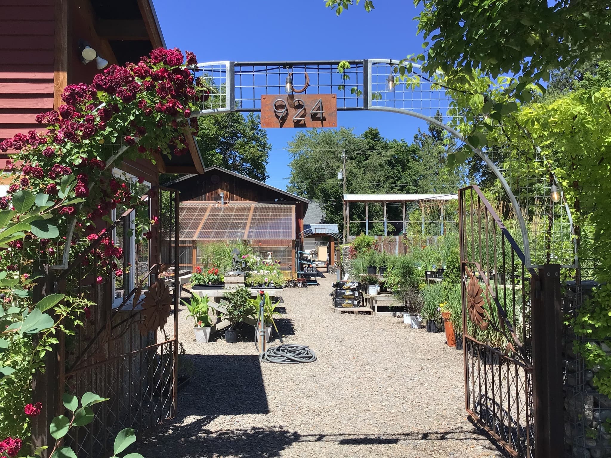 Entrance to Blackbird's at Aster Gardens, 924 Superior Street, Sandpoint Idaho